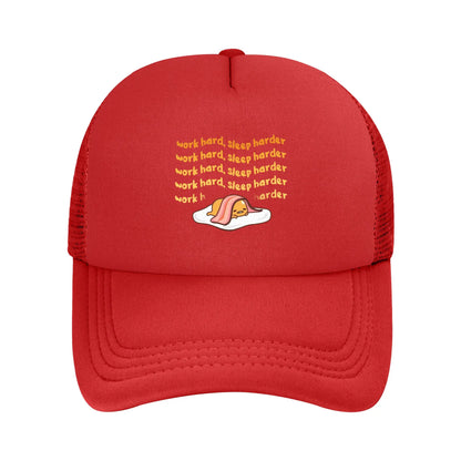 Gudetama Work Hard Sleep Harder Baseball Hats
