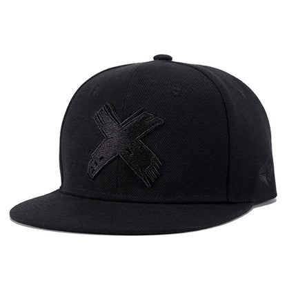 Unisex X Letter Embroidery Hip-hop Hats
