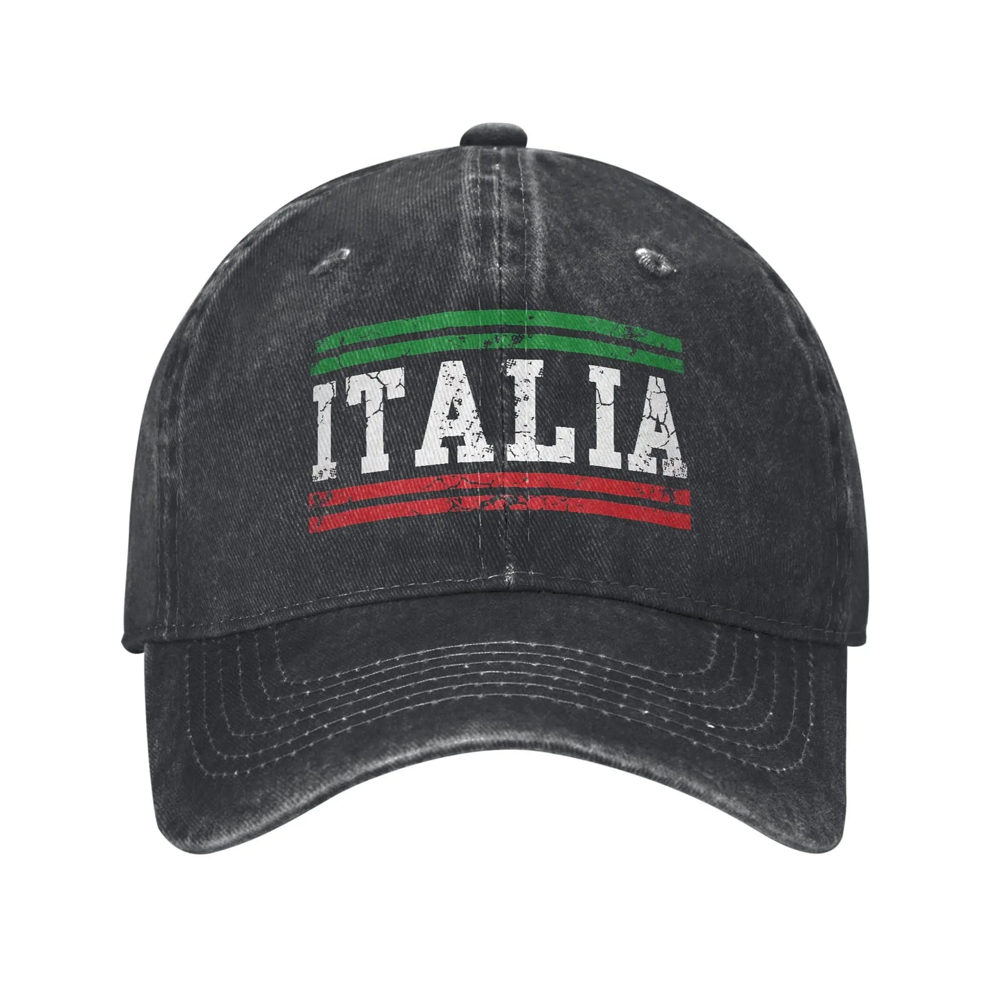 Italia Flag Italy Italian Vintage Distressed Sun Baseball Cap