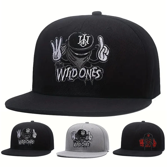 Unisex One Embroidery Hip hop Hats