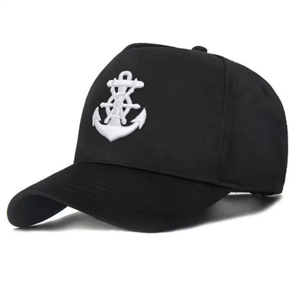 Unisex Ship Anchor Embroidery Baseball Caps Spring and Autumn Outdoor