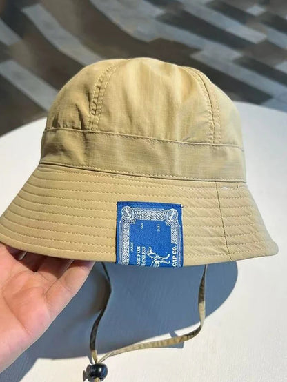 2025 Unisex Summer Cotton Bucket Hat Men Outdoor Fashion Cloth Label