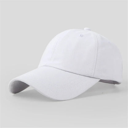Casual Baseball Cap For Men Women Solid Color Cotton Hat Fashion Simple