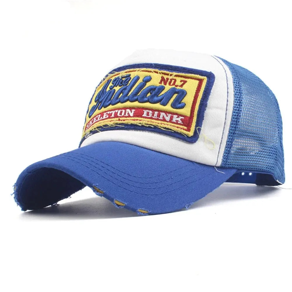 Streetwear Letter Embroidery Mesh Dad Baseball