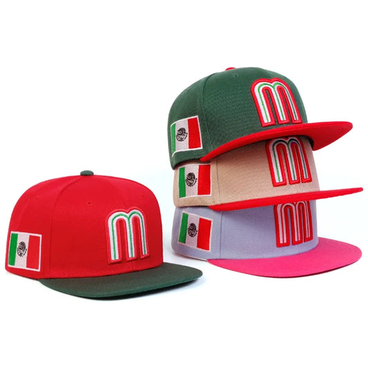Unisex Simple Letter M Embroidery Hip-hop Hats Snapback Caps Baseball Caps