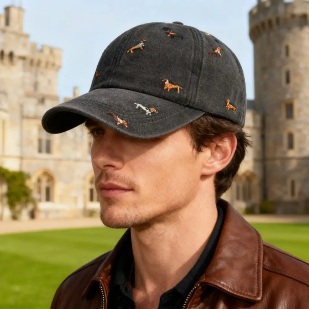 Fashion Embroidery Puppy Baseball Cap