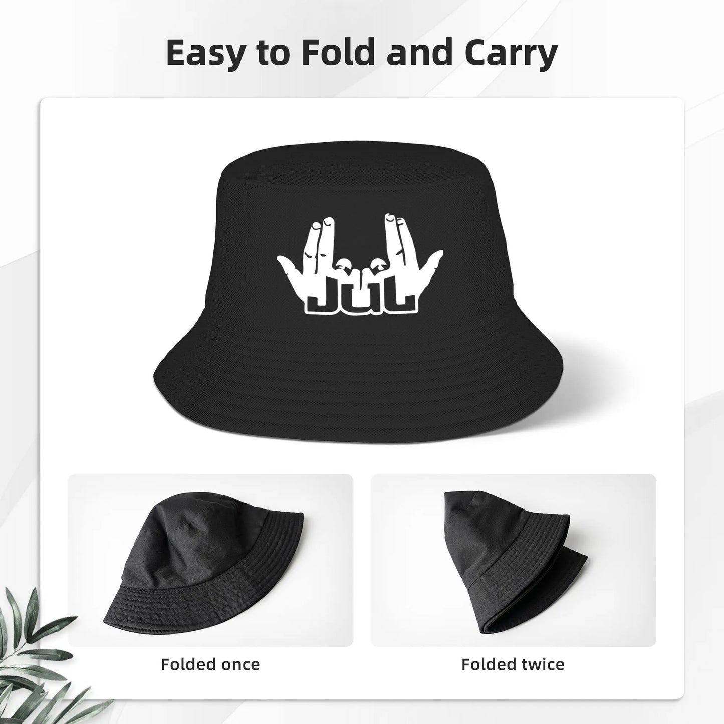 Travel Headwear Jul Music Stuff Bucket Hats Fashion Woman Sun Hat French Rapper