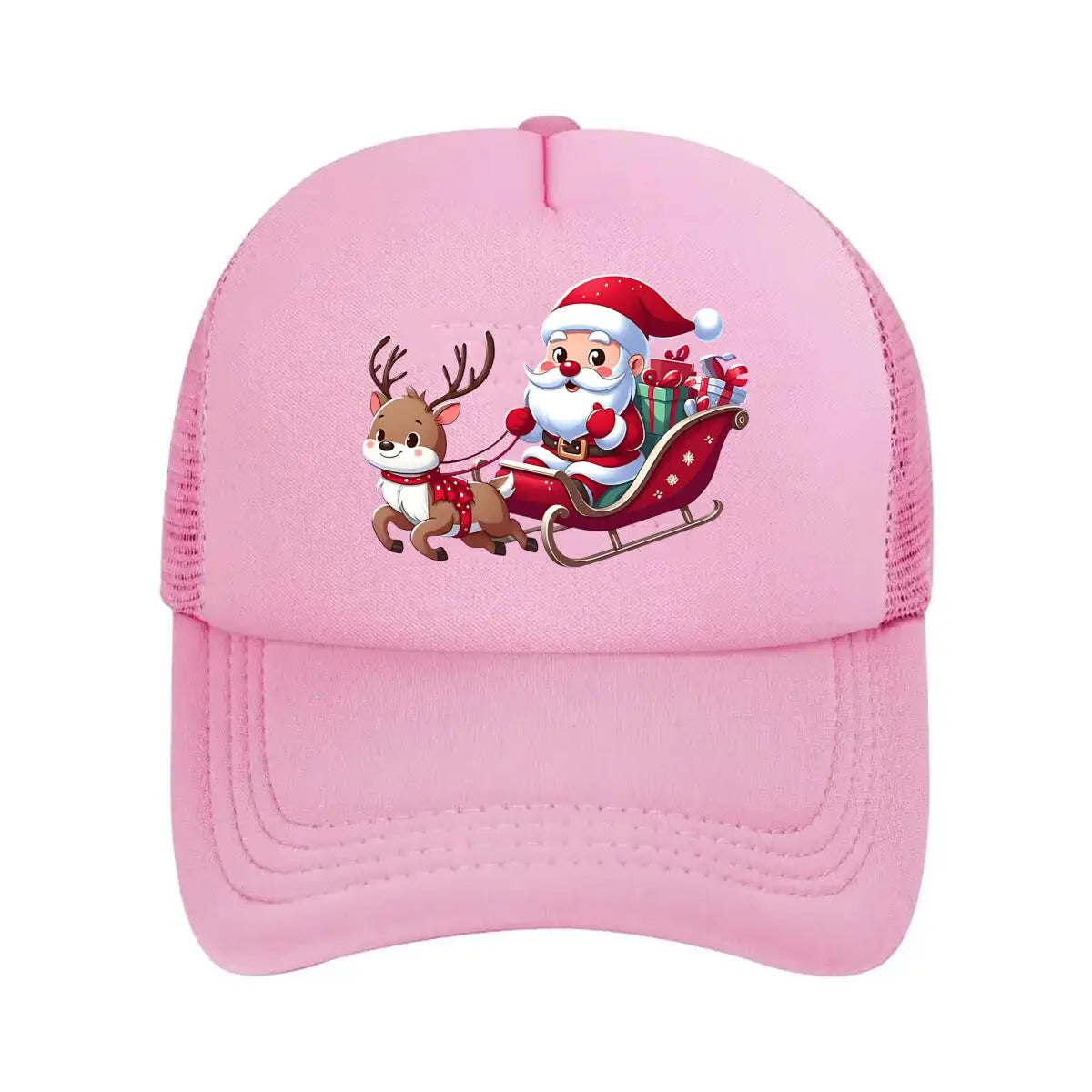 Christmas Santa Reindeer 2026 Mesh Baseball Cap
