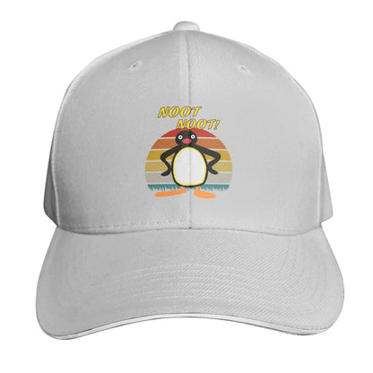 Pingu Noot Noot Logo Angery Pingu Cap Fashion Casual Baseball Caps