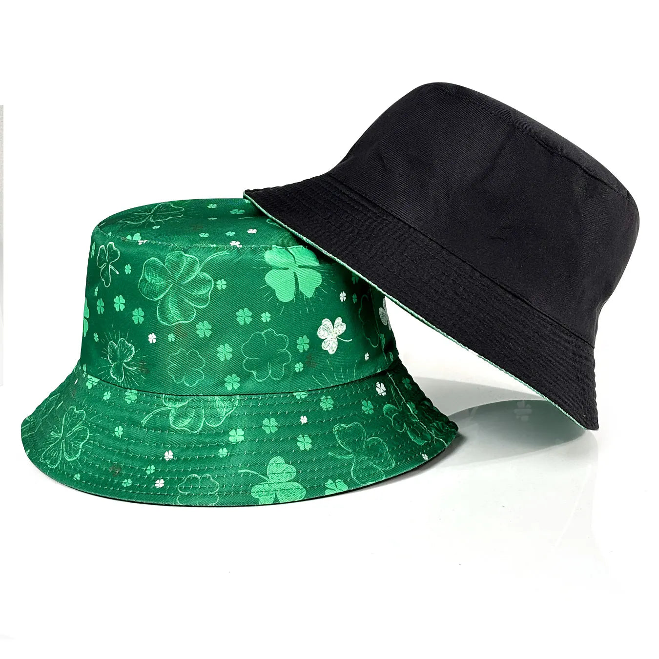 Lucky Four-Leaf Clover Couple's Bucket Hat
