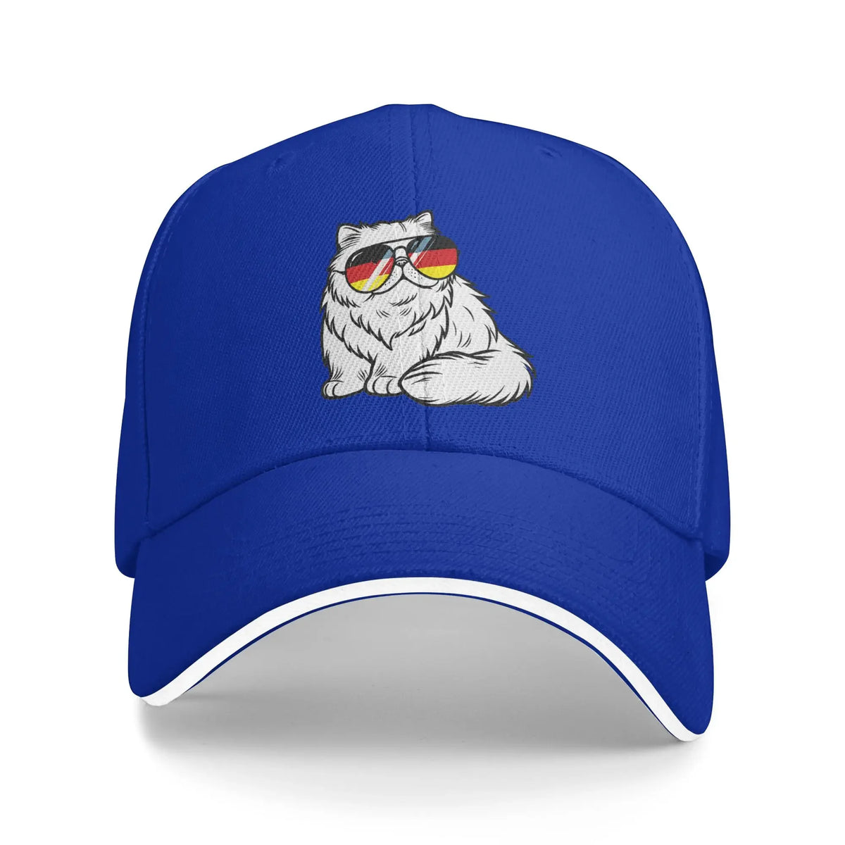German Flag Cat Baseball Cap