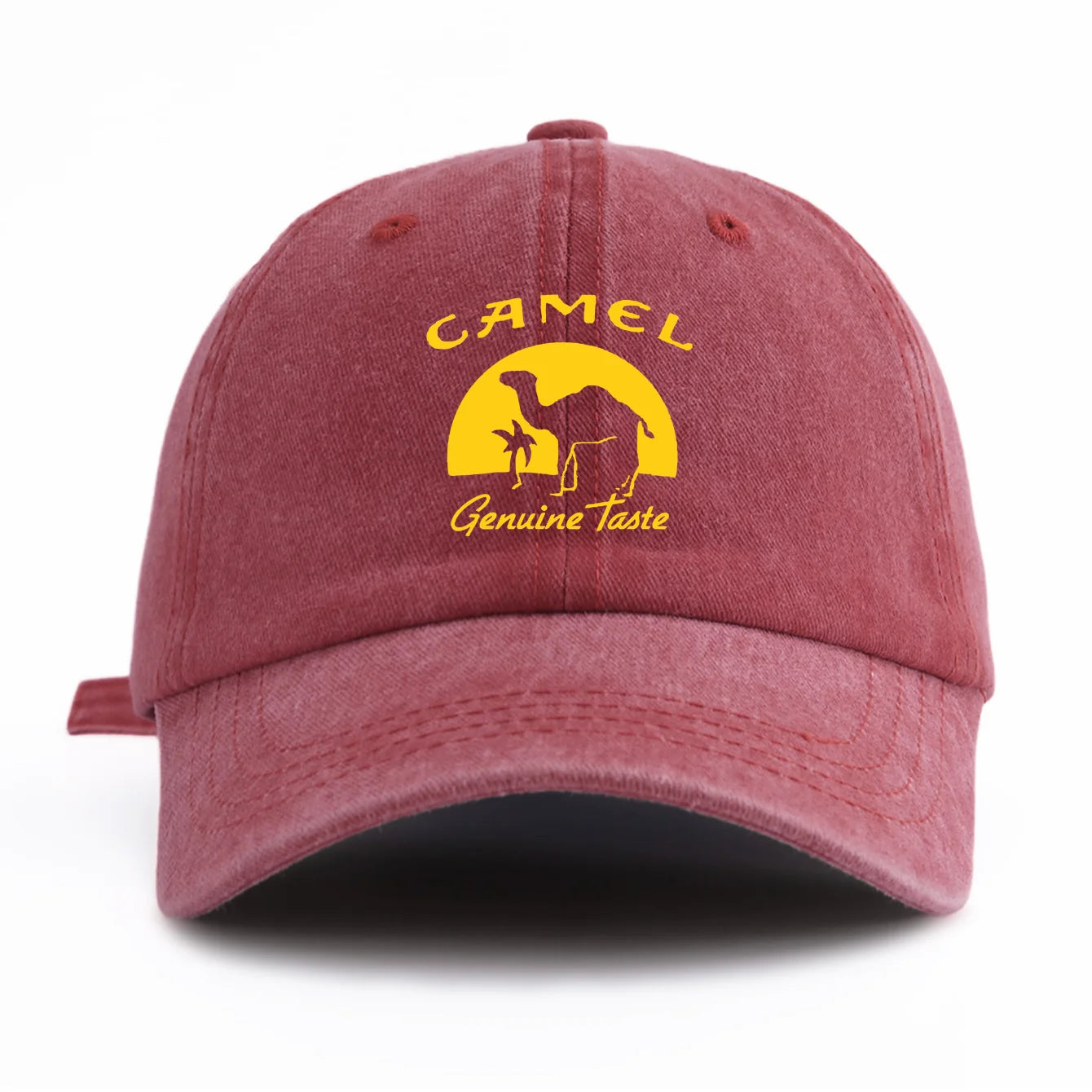 CAMEL Print Washed Baseball Cap For Adults