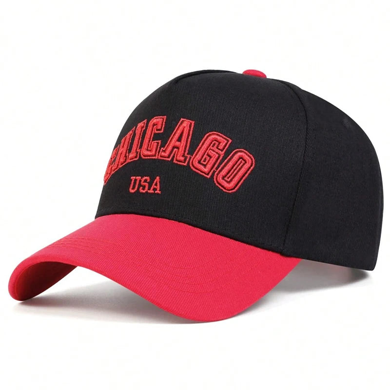 Unisex CHICAGO Letter Embroidery Baseball Caps Spring And Autumn