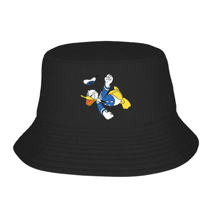 Donald Duck Bucket Hat for Teen Summer Vocation Sun Hats Stylish Foldable