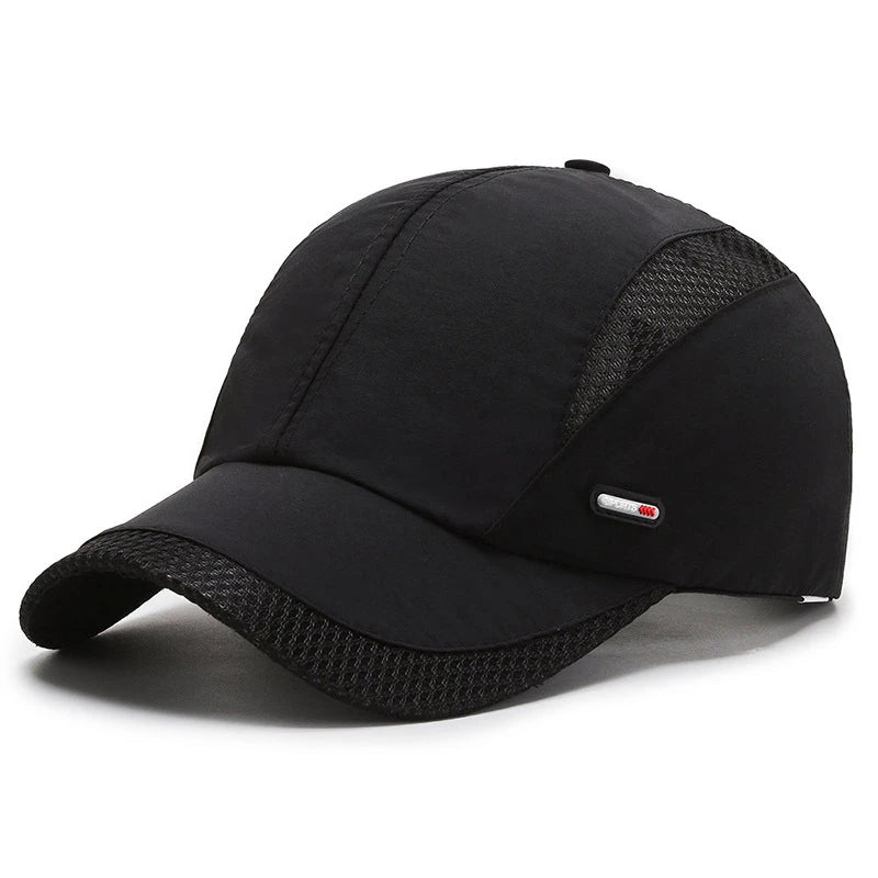 New Spring Summer Men Baseball Caps Male Breathable Mesh Black Sport