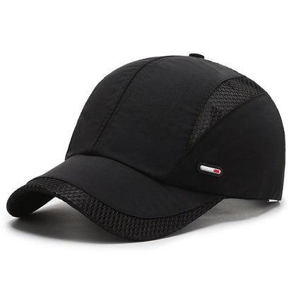 New Spring Summer Men Baseball Caps Male Breathable Mesh Black Sport
