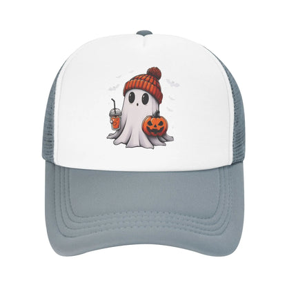 Halloween Cute Ghost Pumpkin Baseball Cap