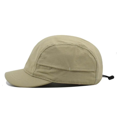 Apparel Accessories Solid Color Short Brim Baseball Cap Nylon Japanese Style