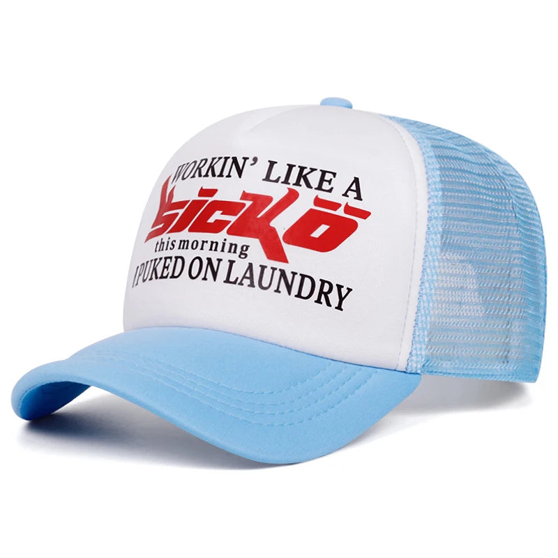 2025 Creative New Baseball Hat SICKO Printed Outdoor Sports Sunshade