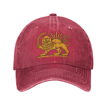 Iran Flag Lion Sun Baseball Cap