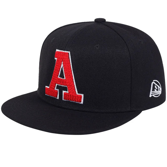 New Fashion Adjustable Snapback Caps A letter Hip Hop Sport Hats For Men Women