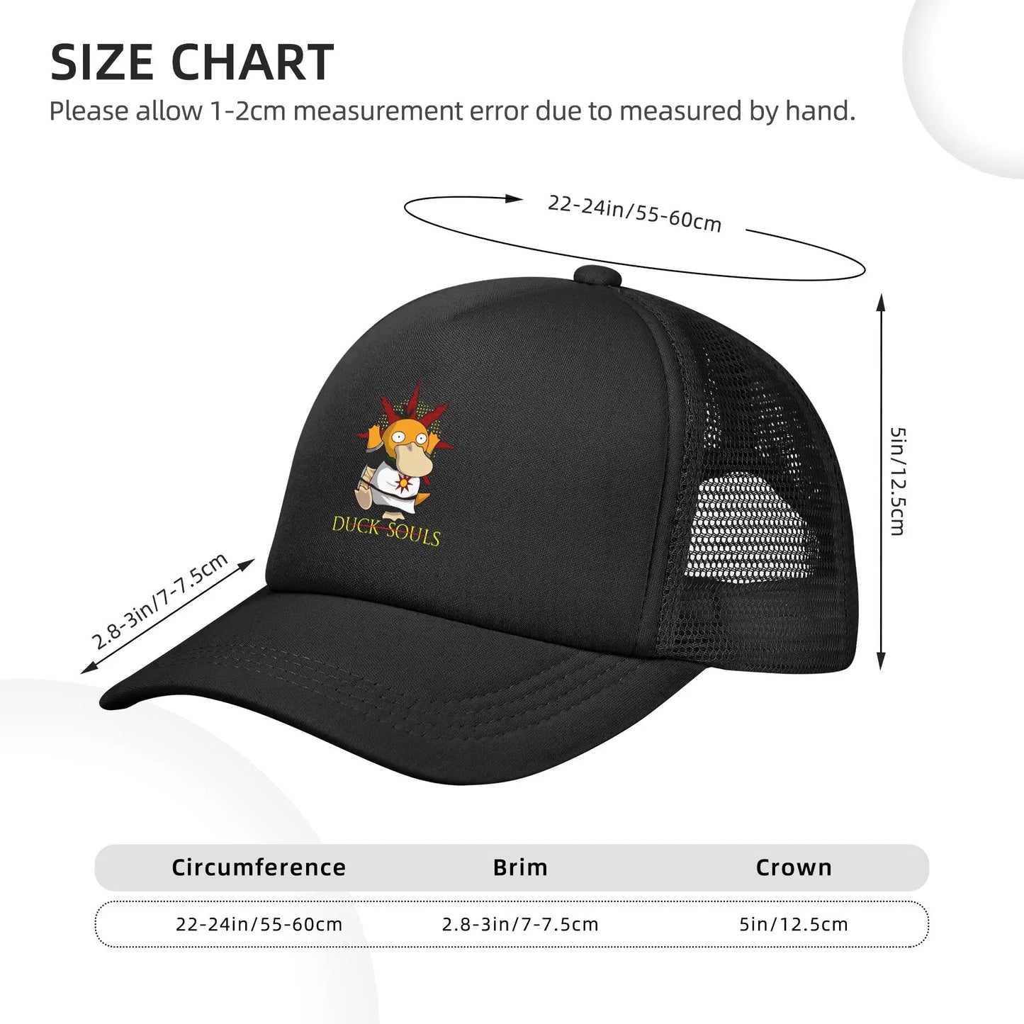 Pokemoned Duck Souls Mesh Baseball Cap