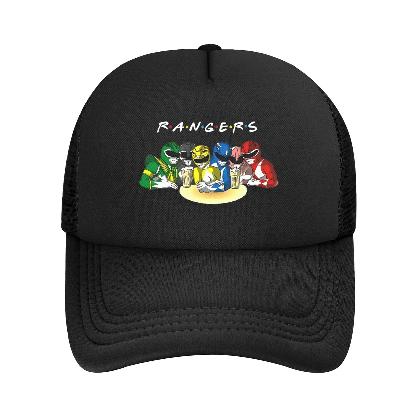 FUNNY Power Rangers FRIENDS Mesh Baseball Cap