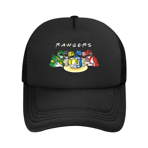 FUNNY Power Rangers FRIENDS Mesh Baseball Cap