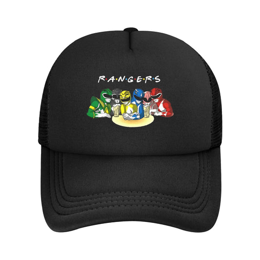 FUNNY Power Rangers FRIENDS Mesh Baseball Cap