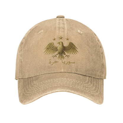 Vintage Proud Syrian Eagle Syria Baseball Cap Unisex Distressed Denim Sun Cap