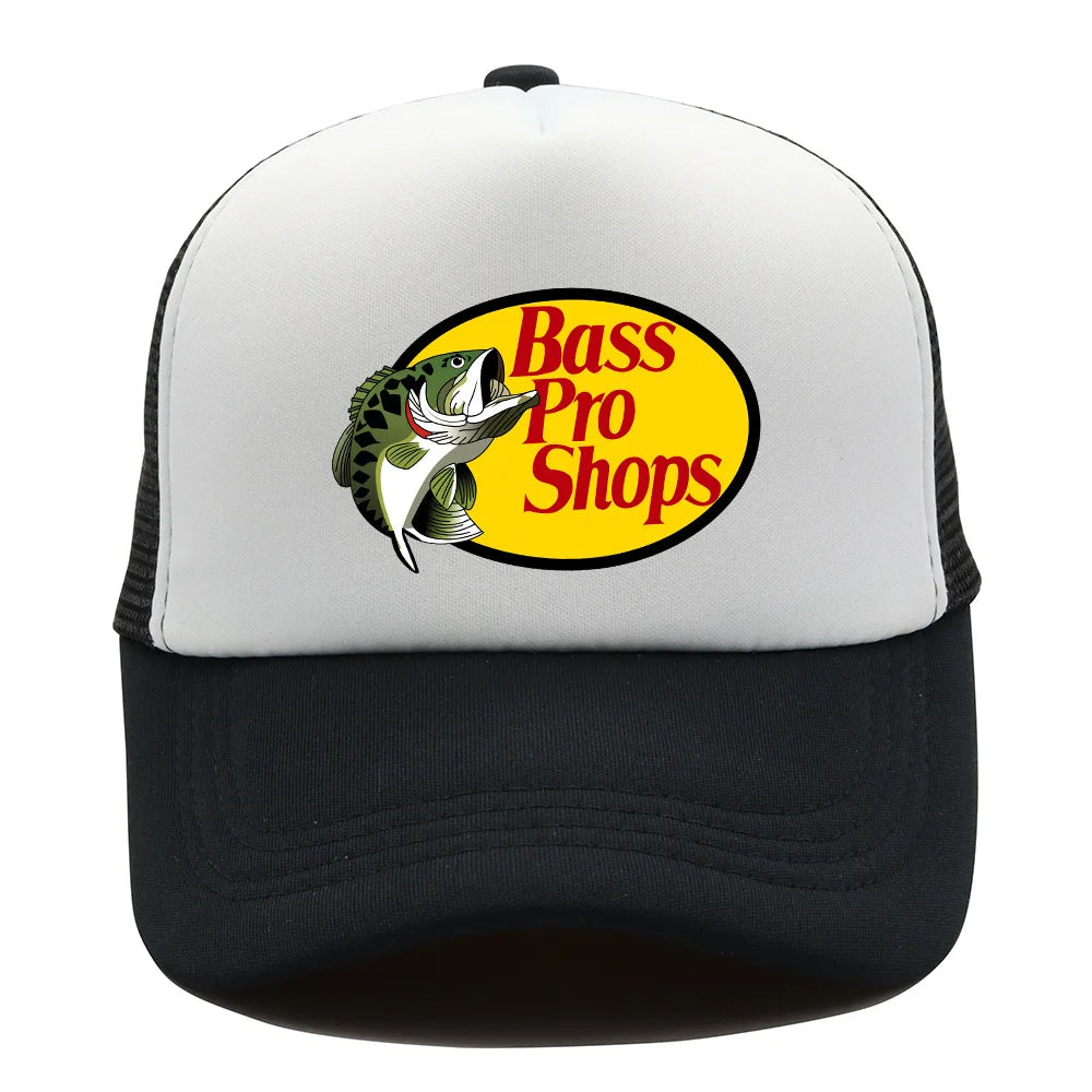 Funny Fish Print Mesh Baseball Cap