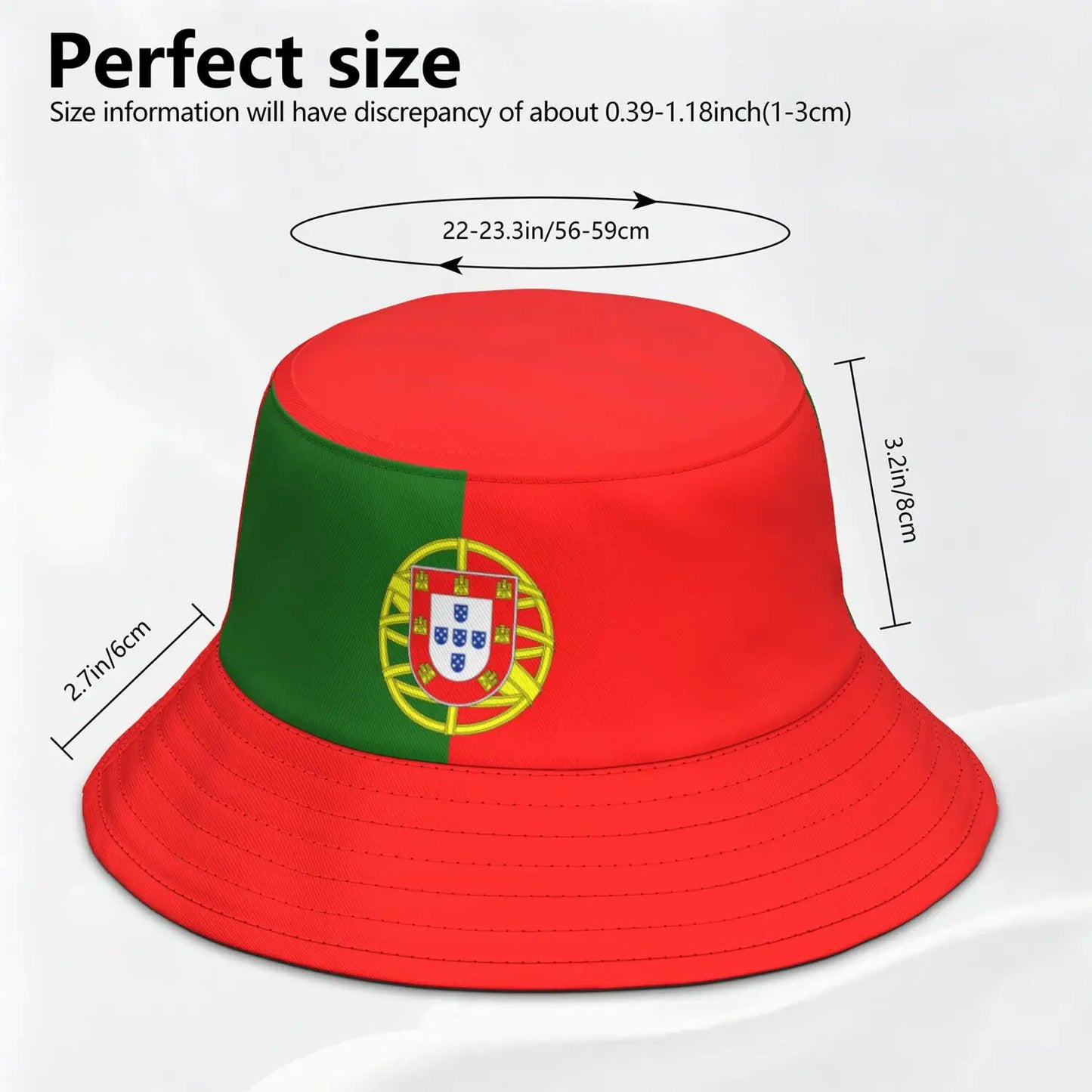 Portugal Free Custom Name Number Logo Bucket Cap