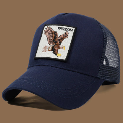 Unisex Baseball Cap With Eagle Embroidery & Applique