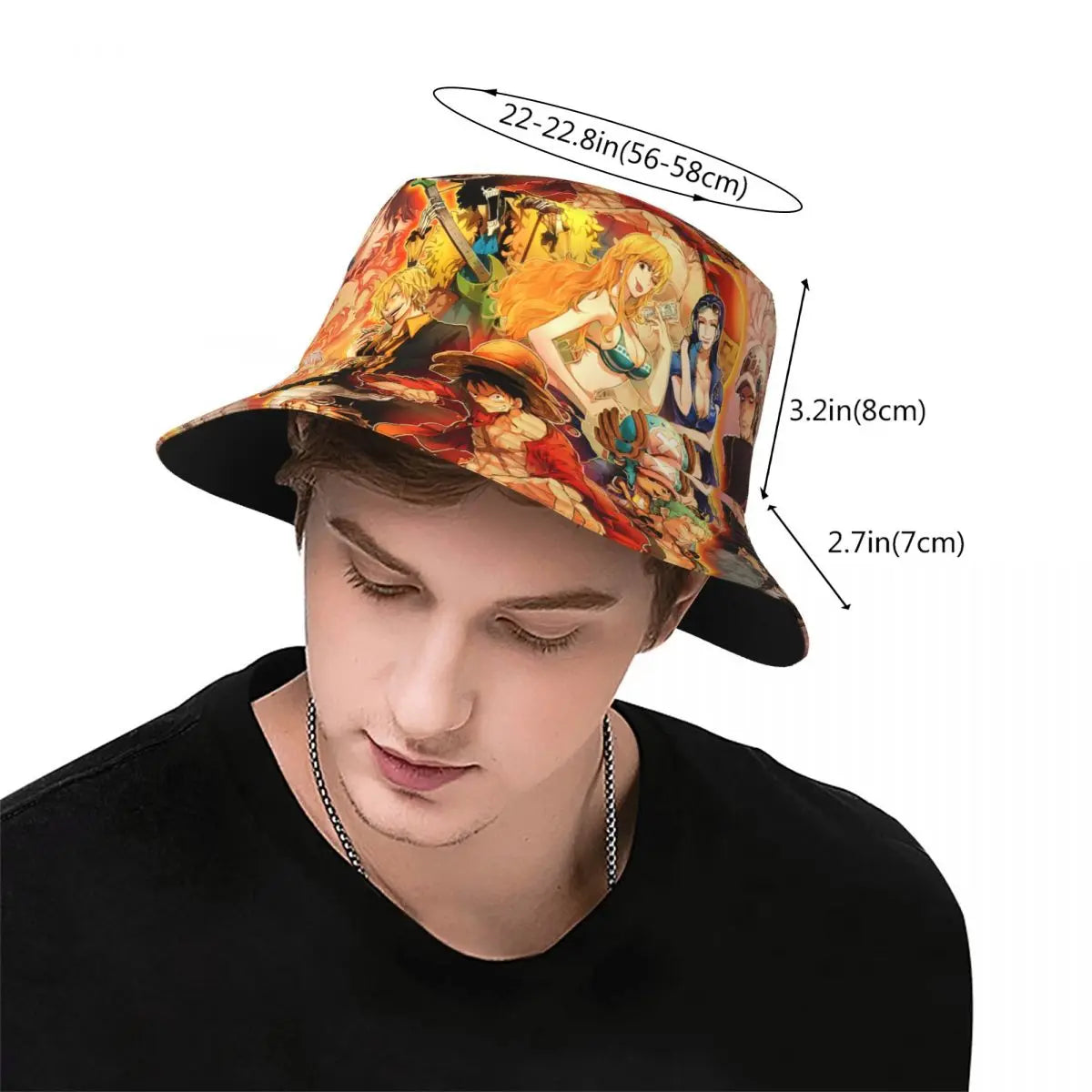Bucket Hat Harajuku Unisex Sun Hats One Piece