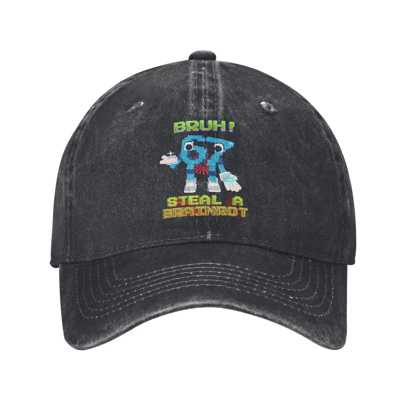 Bruh 67 Six Seven 6-7 Funny Brainrot Meme Printed Cap Baseball Cap