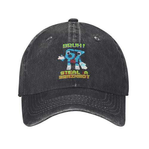 Bruh 67 Six Seven 6-7 Funny Brainrot Meme Printed Cap Baseball Cap