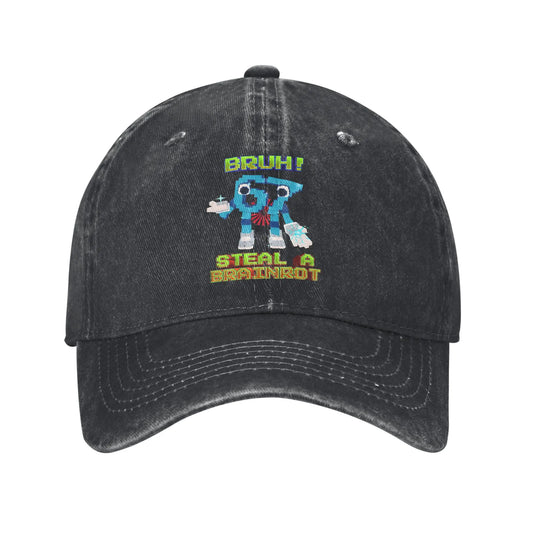 Bruh 67 Six Seven 6-7 Funny Brainrot Meme Printed Cap Baseball Cap
