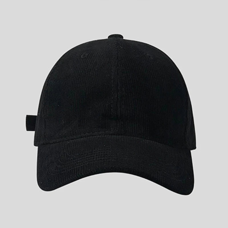 60-65cm Solid Color Lamp Core Plush Hat Casual Big Headed Men's Style Baseball Hat