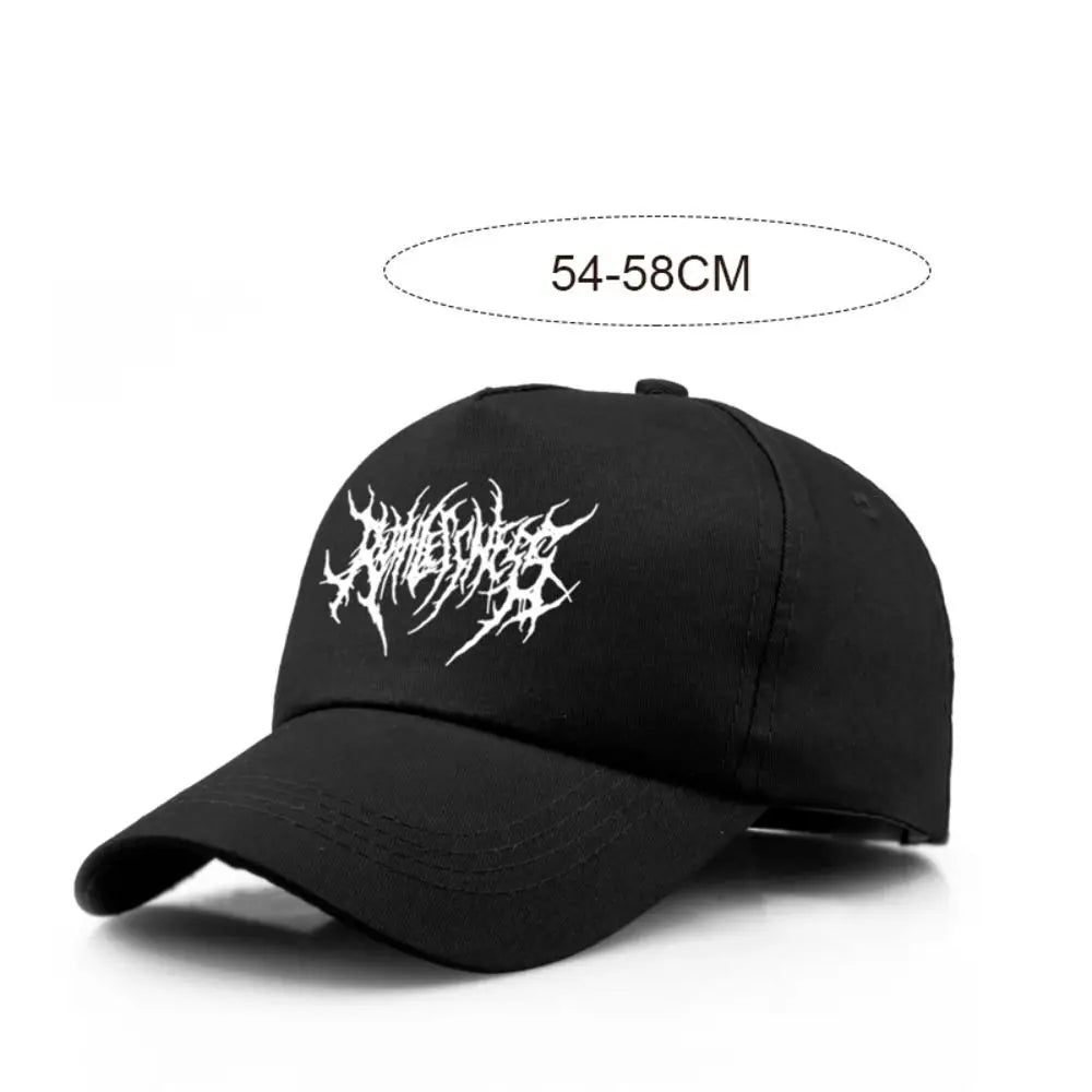 Fashion Gothic Street Punk Embroidery Baseball Caps
