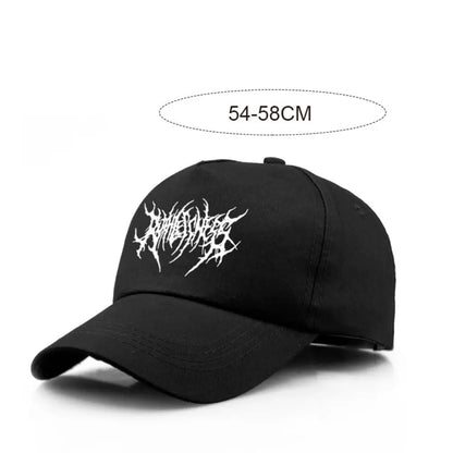 Fashion Gothic Street Punk Embroidery Baseball Caps