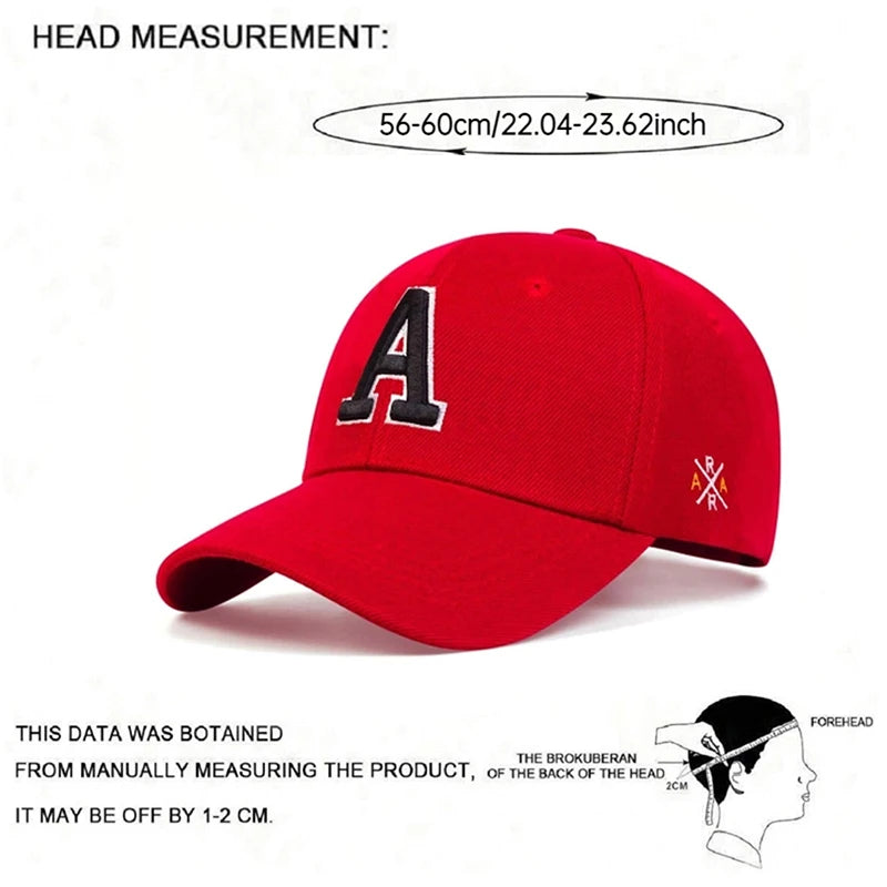 A Letter Side AR Embroidered Baseball Hat