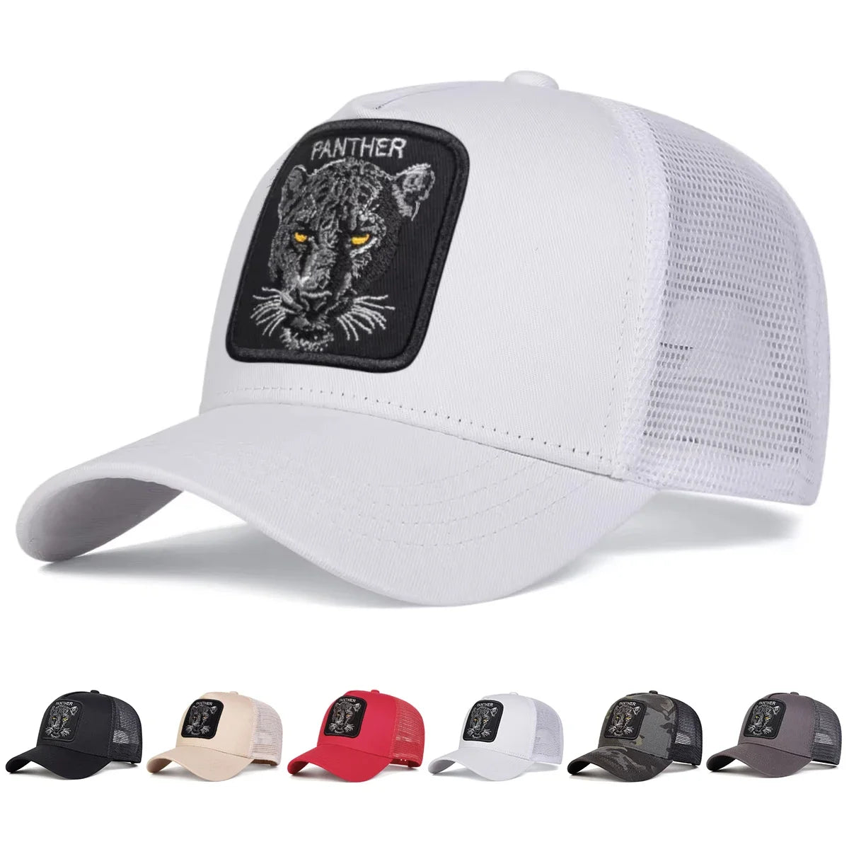 Panther Embroidered Mesh Baseball Cap