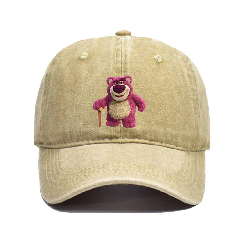 Cartoon Washed Lotso Print Baseball Cap