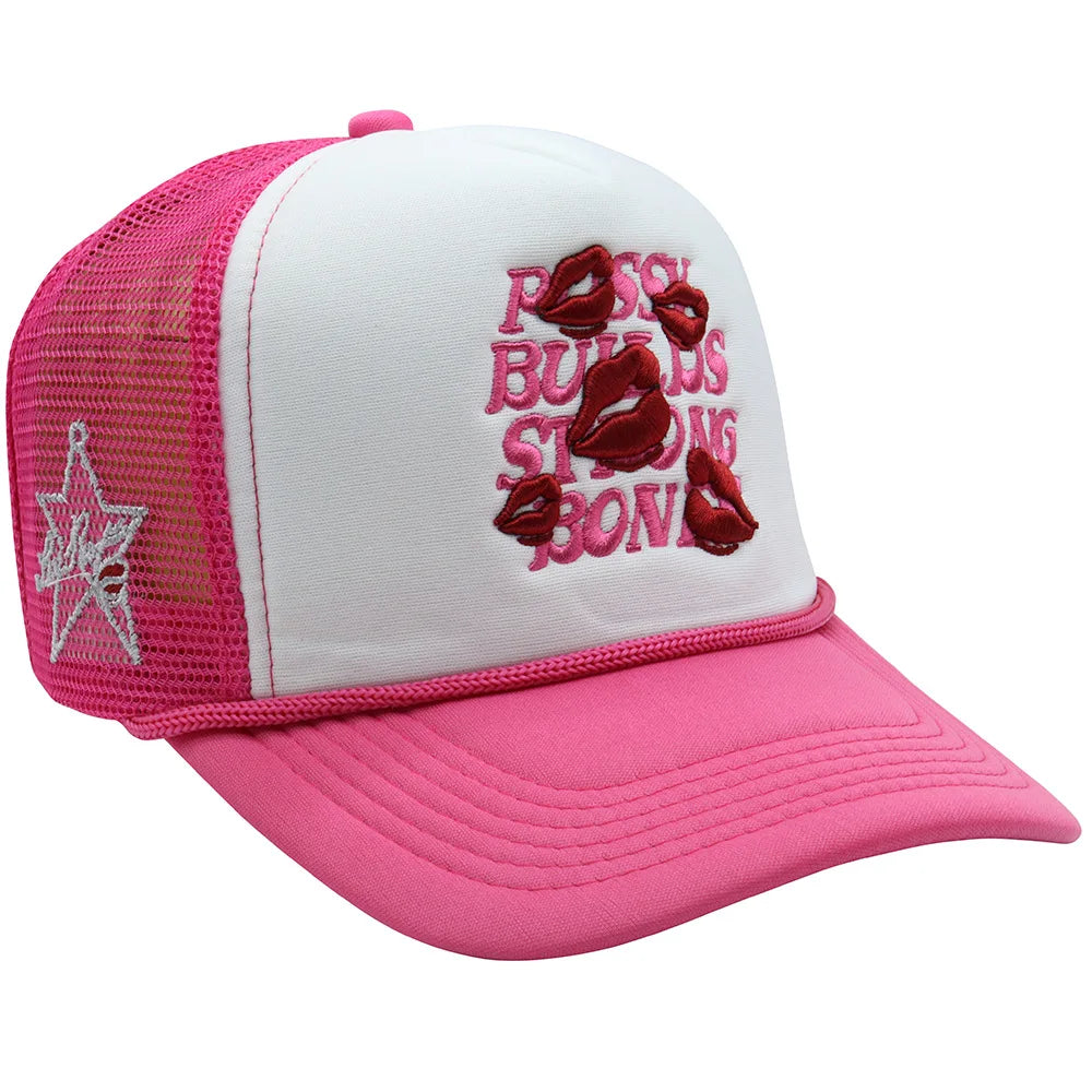 American Style Letters Lip Embroidered Baseball Hats Men Women