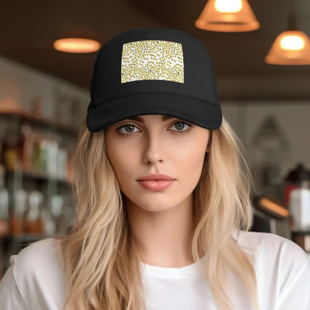 Cute Kiiroitori Pattern Rilakkuma Mesh Baseball Caps