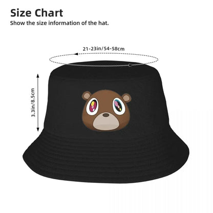 2026 Trendy Graduation Bear Kanye West Rapper Bucket Hat