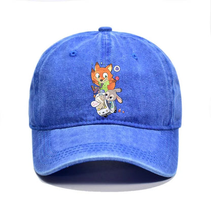 Cartoon Zootopia Printed Baseball Cap