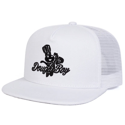 Unisex Daugh Boy Letter Embroidery Hip-hop Net Hats Adjustable Casual Snapback Caps