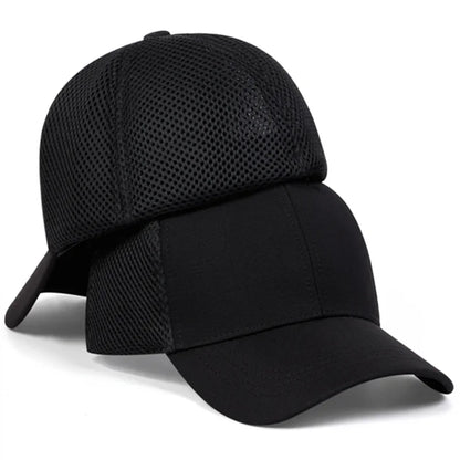 Unisex Solid Color Breathable Baseball Net Caps