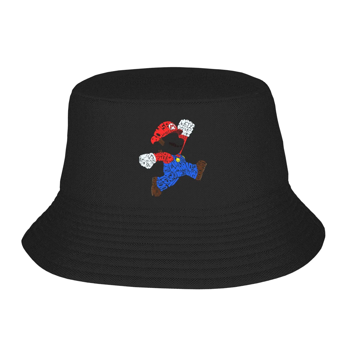 Street Super Marios Splattery Bucket Hat Unisex Packable Outdoor